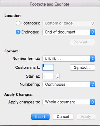 How To Convert Footnotes To Endnotes In Word For Mac